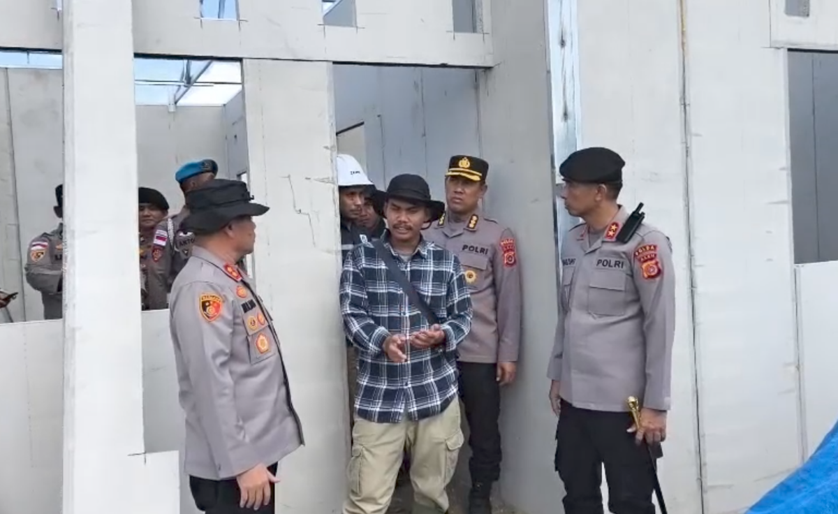 Kapolda Aceh Tinjau Progres Pembangunan 150 Huntap bagi Korban Banjir di Aceh Tamiang