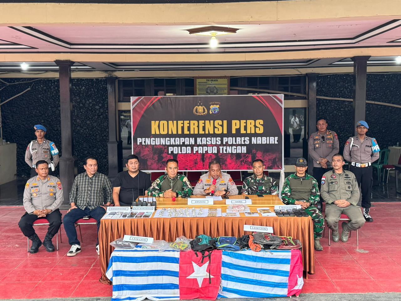 Kamp KKB di Nabarua Dibongkar Aparat Gabungan, Ratusan Amunisi dan Puluhan Juta Rupiah Diamankan