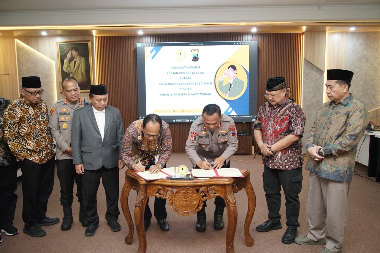 Polda Jateng dan Unsoed Resmikan Pusat Studi Kepolisian, Sinergikan Kepakaran Akademik untuk Ketahanan Pangan dan Kamtibmas